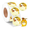 Waterproof round packaging sticker for food jars