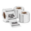 Clear direct thermal labels with self adhesive backing