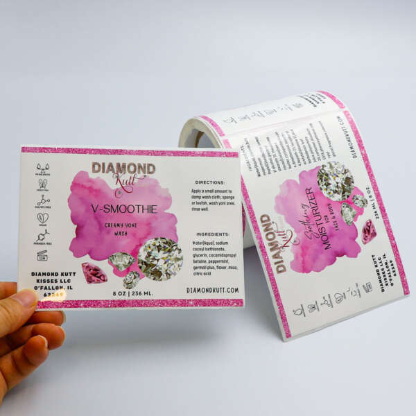 Gold foil packaging label printing