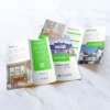 A4 A5 A6 coated paper trifold brochure flyer printing