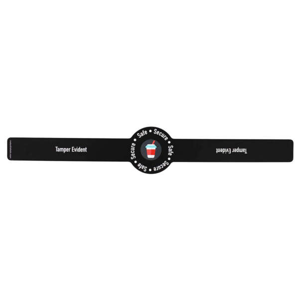 Waterproof vinyl seal label for coffee cup lids