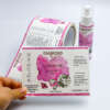 Skincare product sticker printing
