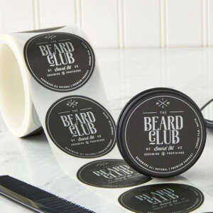 Round waterproof packaging label rolls