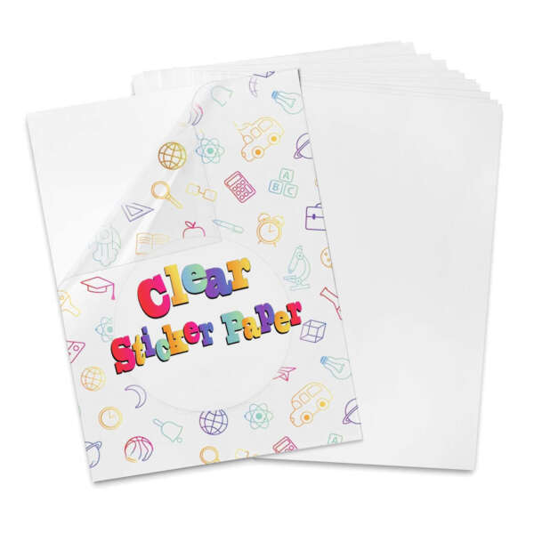 Custom transparent sticker sheet samples