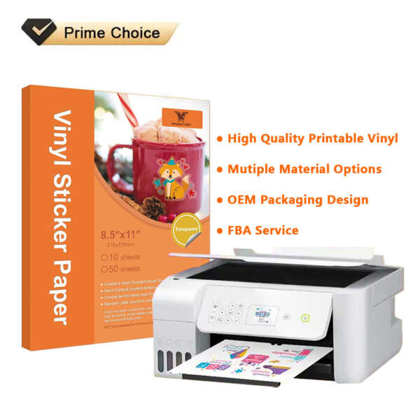 Waterproof glossy photo sticker paper