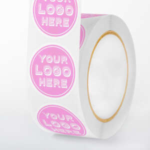 Waterproof round vinyl label for food cosmetic packaging