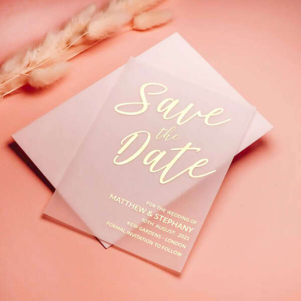 luxury 600g thick paper thank you postcard with foil logo material detail view
