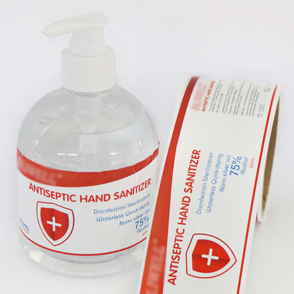 Custom luxury clear label roll with printed logo for soap products