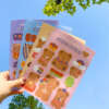 A5 promotional sticker sheet with custom logo print