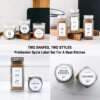 Custom seasoning organization sticker set