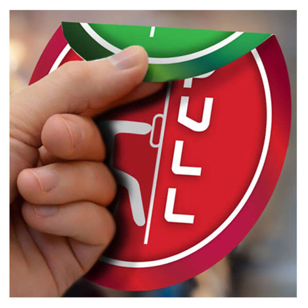Self adhesive vinyl labels for waterproof window signage