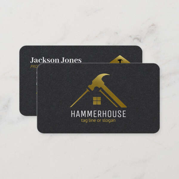 luxury black paper gold edge gold foil business cards print detail view