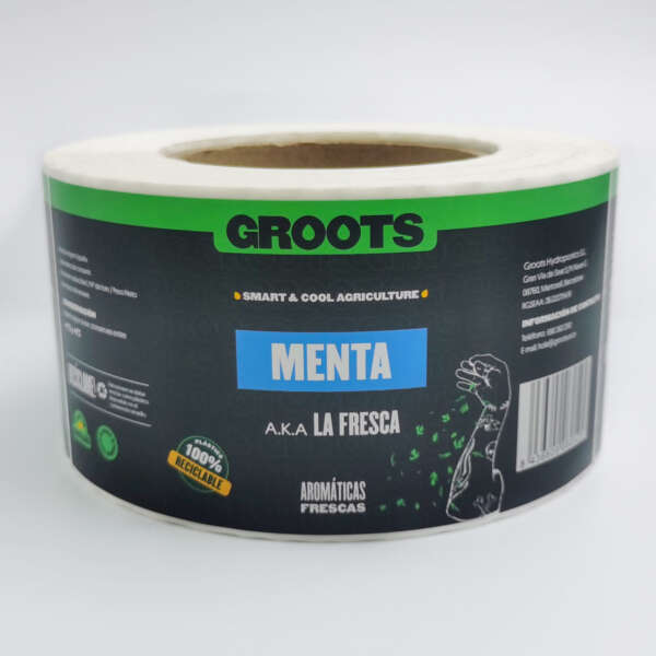 Transparent packing labels for plastic bottles