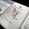 Wet strength textured paper wine labels with blind embossing