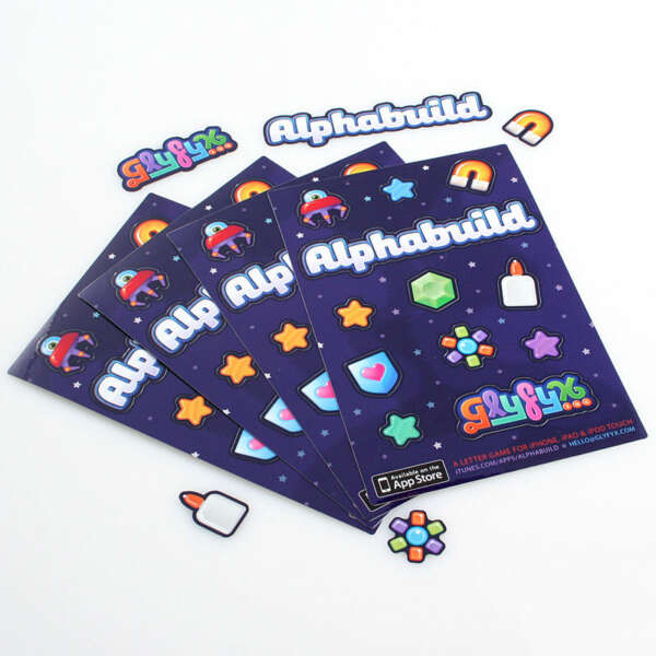 Custom kiss cut sticker sheets for business promotion