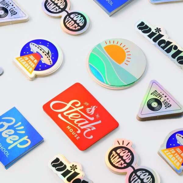 Anime VSCO holographic stickers for merch
