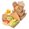 Take away fast food paper boxes