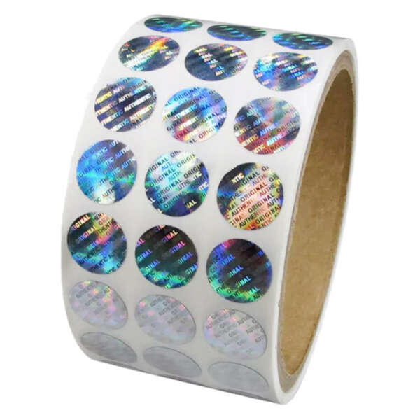 QR code holographic label for product authentication