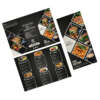 Custom cafe menu card with gloss lamination