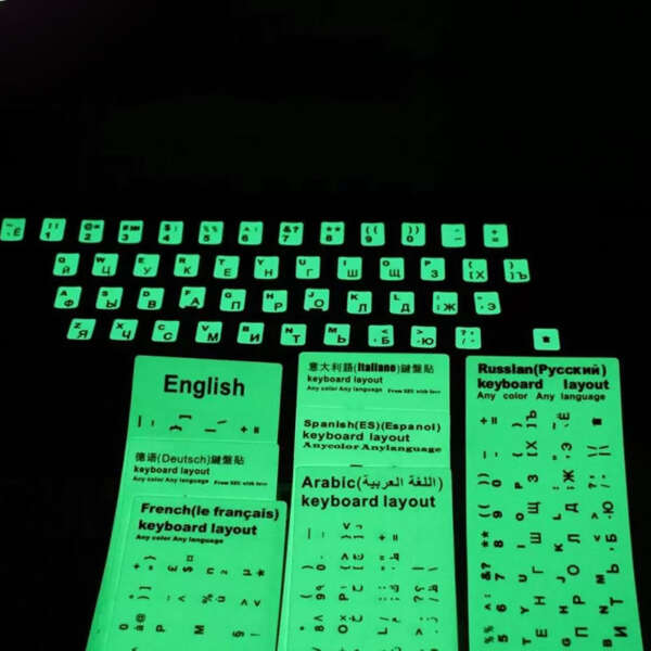 Custom laptop keyboard glow sticker sheet