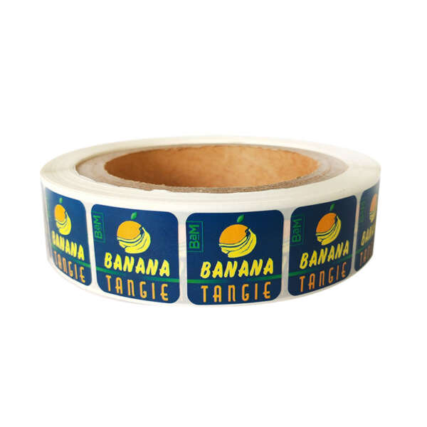 Easy-peel stickers for retail fruit packaging