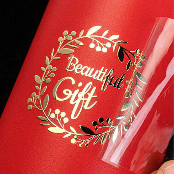 Custom logo metal transfer sticker in hot silver
