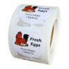 Custom printed egg box labels for retail packaging