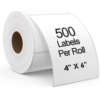 Silver 4x6 direct thermal labels
