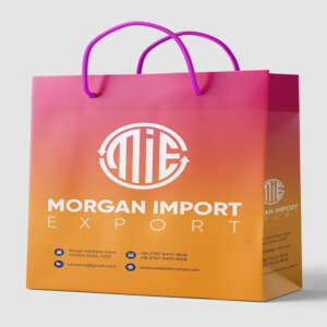 custom printed luxury retail paper bag with logo for business gifts view 2
