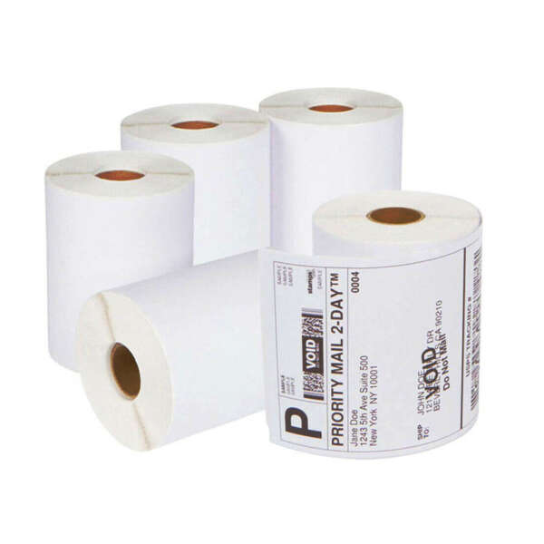 Waterproof direct thermal courier labels