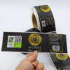 Premium packaging sticker with UV and foil detail