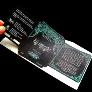Luxury textured paper gold foil brandy bottle label