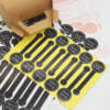 Long tamper proof gift box sealing stickers