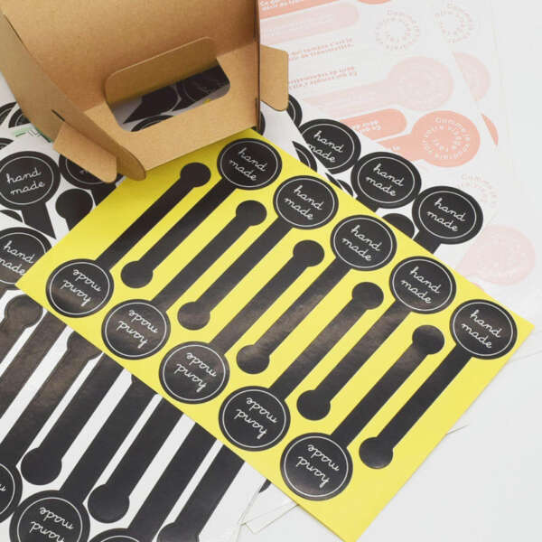 Long tamper proof gift box sealing stickers