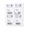 Adhesive barcode sticker paper sheets
