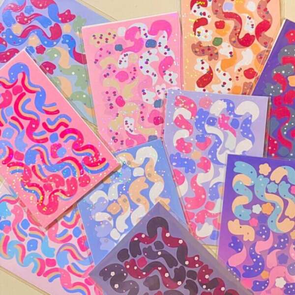 Hologram kiss cut sticker printing