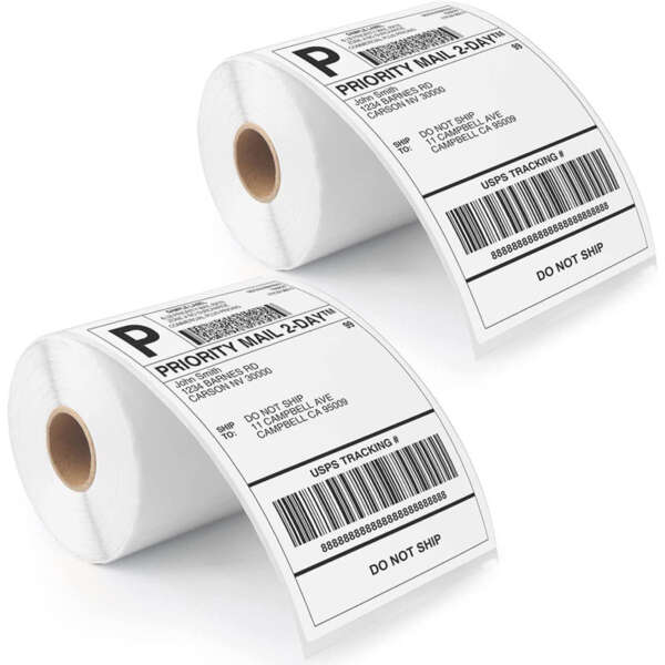 A6 white direct thermal labels