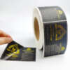 Waterproof bottle label printing