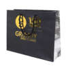 black thank you beauty gift paper bag with custom logo print view 6