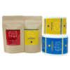 Custom brand logo coffee bag sticker labels