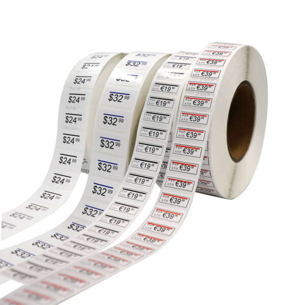 Reusable label roll samples