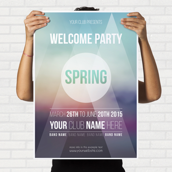 custom A0 A1 A2 A3 A4 A5 paper poster for living room decor front view
