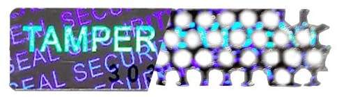 Hologram security sticker with custom logo