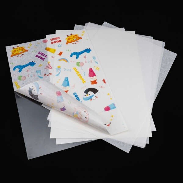 Translucent sticker sheets for planner labels