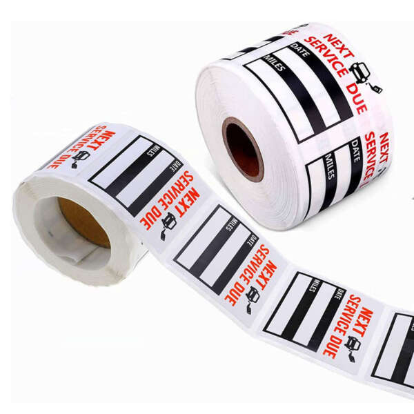 Custom removable vinyl maintenance labels
