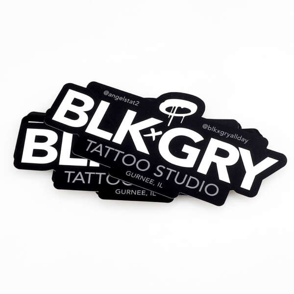 Company logo die cut stickers