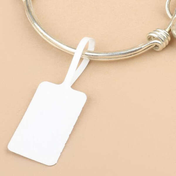 Necklace bracelet ring tag labels