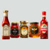 Luxury bottle label stickers for spice and sauce packaging