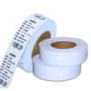Roll label sticker for retail product packaging