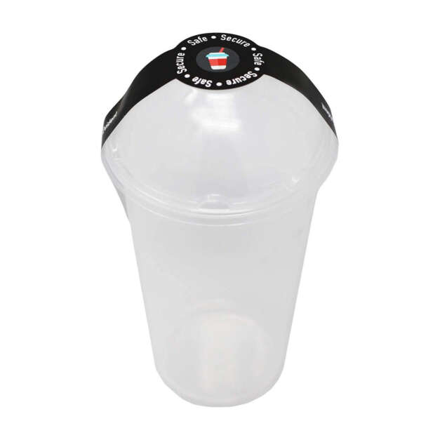 Safe secure food lid seal sticker with custom print